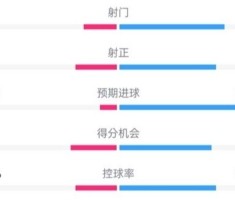 奥格斯堡1-3拜仁全场数据：射门6-19，射正3-7，控球率30%-70%