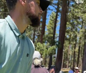 勇士官推晒库里打高尔夫视频：场内场外 风范尽显⛳️